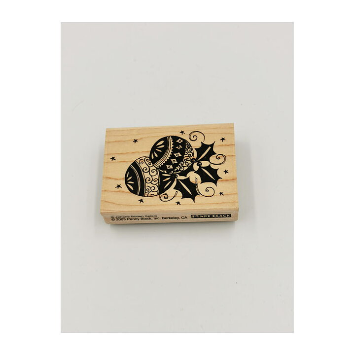Penny Black  Rubber Stamps Second Hand - Holly Ornaments