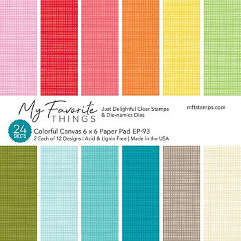 My Favorite Things -Colorful Canvas Paper Pad