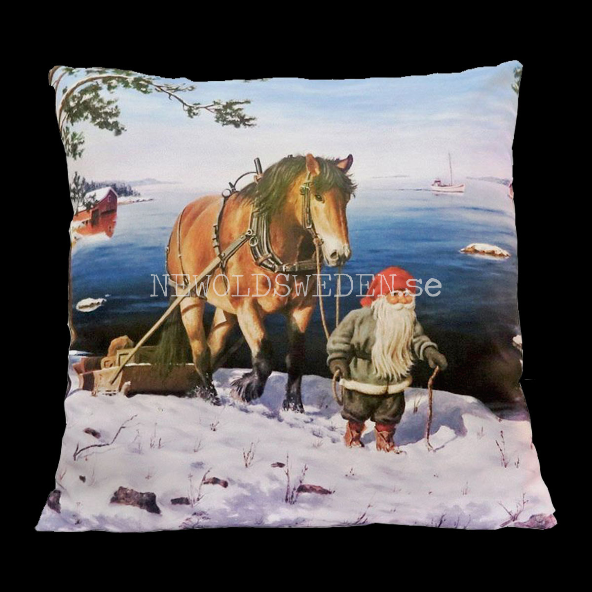 Hem till stugan Kuddfodral Jan Bergerlind 50 x 50 cm
