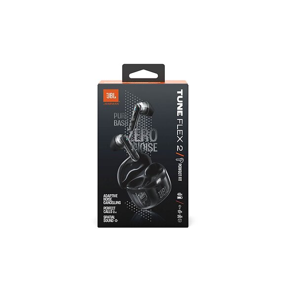 Original JBL Tune Flex 2 Ghost Edition Wireless In-ear - Svart - 2