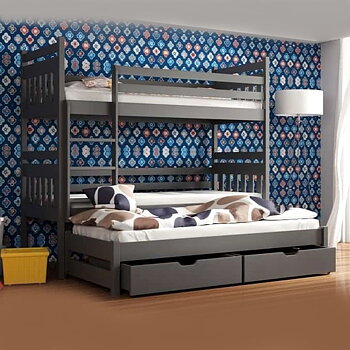 SEWERYN bunk bed with mattresses