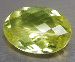 Piedra preciosa de cuarzo limón natural de forma ovalada grande y lujosa de 9,70 ct - 3