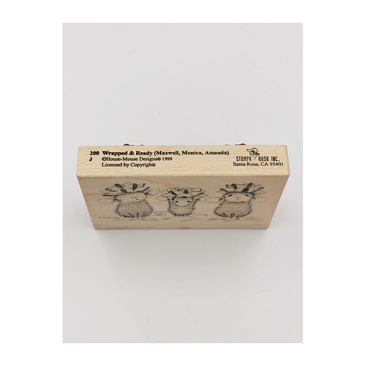 Stampa Rosa Rubber Stamps Second Hand - House Mouse Wrapped & Ready