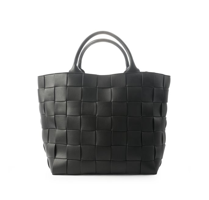 BRAIDED STRAP SHOPPER BLACK CEANNIS