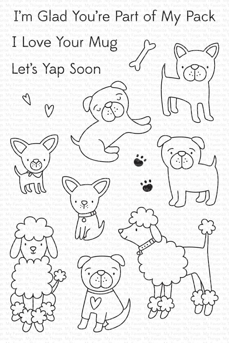 MY FAVORITE THINGS -Dog Squad STAMP & DIE 