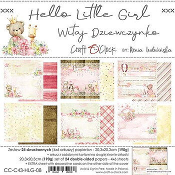   Craft o Clock  20,3x20,3 -Hello little girl