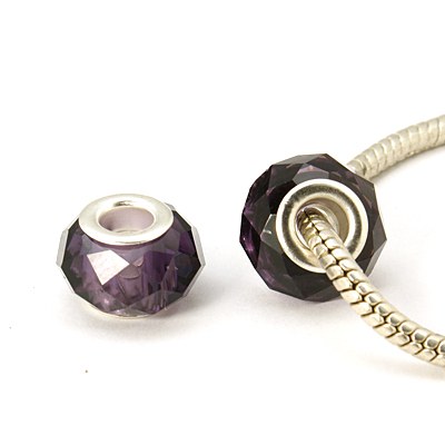 Charm - Facetterad Mörklila