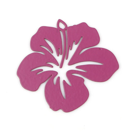 Charm Painted, Purple, 21mm