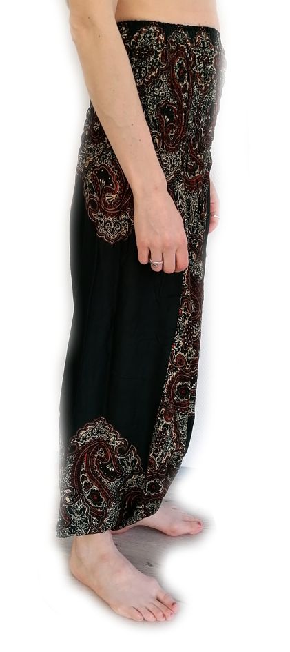 Paisley Bred resår Haremsbyxor - 2