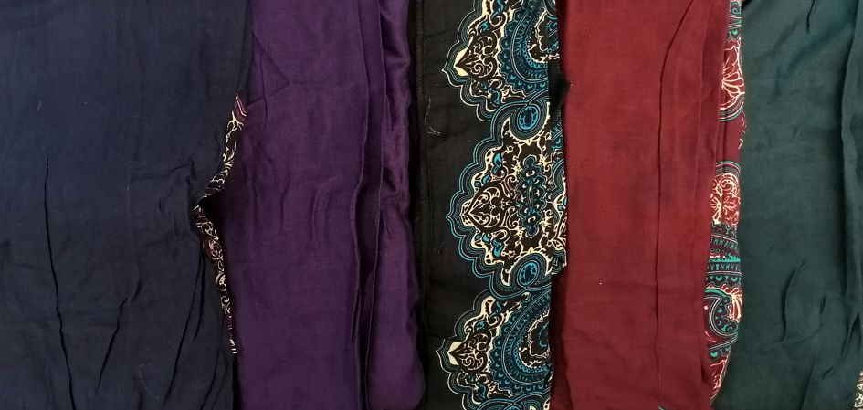 Paisley Bred resår Haremsbyxor - 3