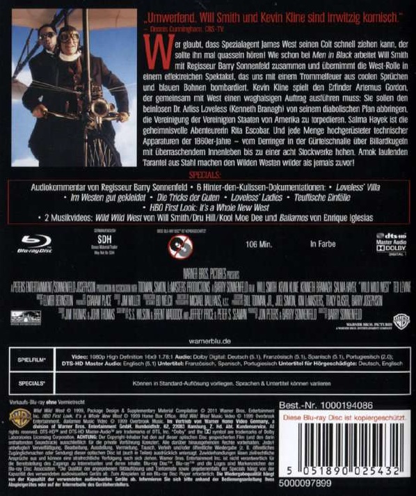 Wild Wild West (ej svensk text) (Blu-ray) - 2