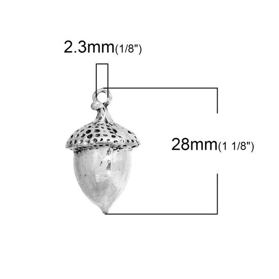 Berlock - Ekollon  3D, Silver 28mm - 2