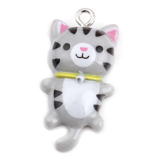Berlock - Resin ,  Cat Grey