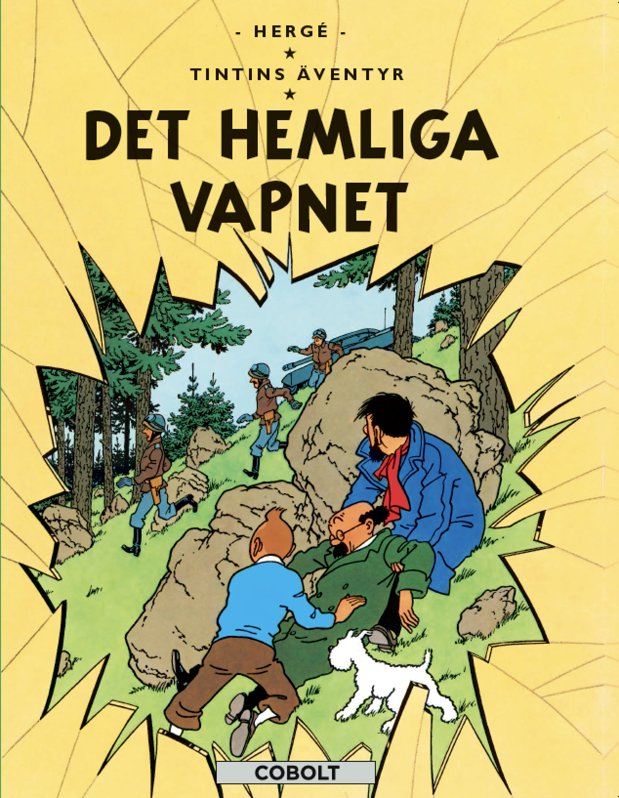 Tintin nr 18 Det hemliga vapnet, Nyutgåva, Cobolt förlag