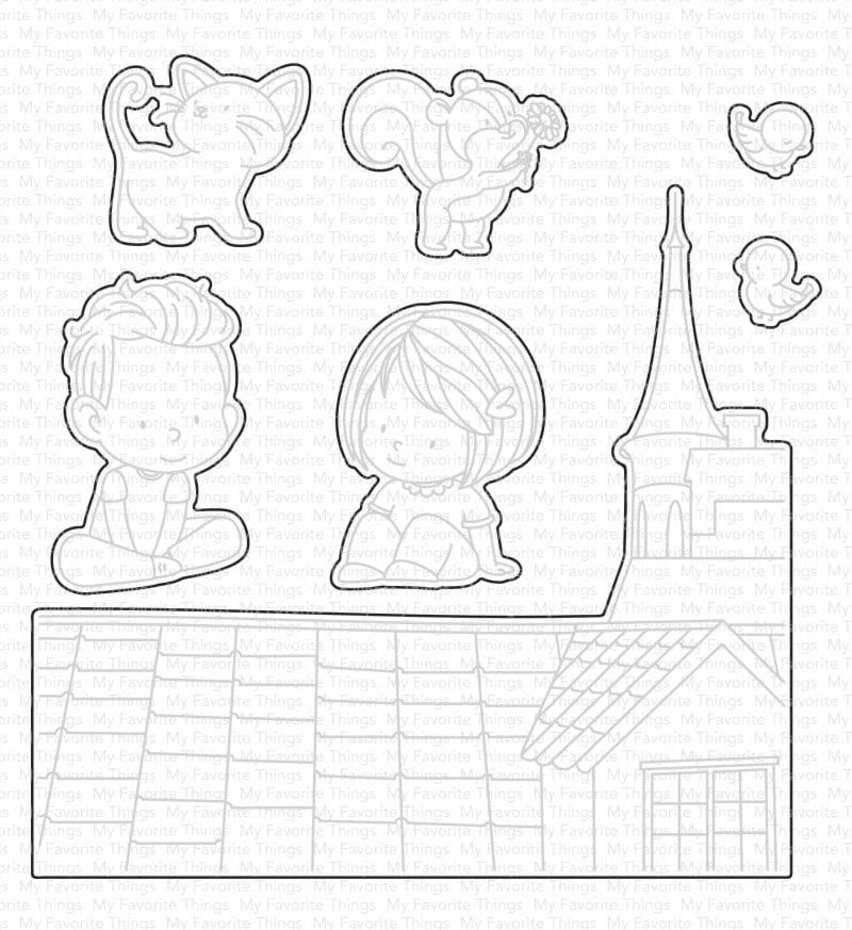 MY FAVORITE THINGS -YUZU Shout It from the Rooftops STAMP & DIE SET - 4