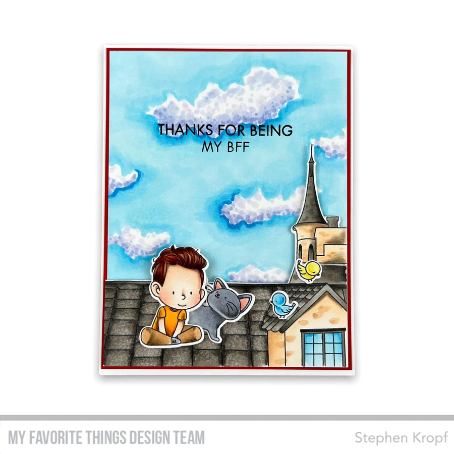 MY FAVORITE THINGS -YUZU Shout It from the Rooftops STAMP & DIE SET - 13