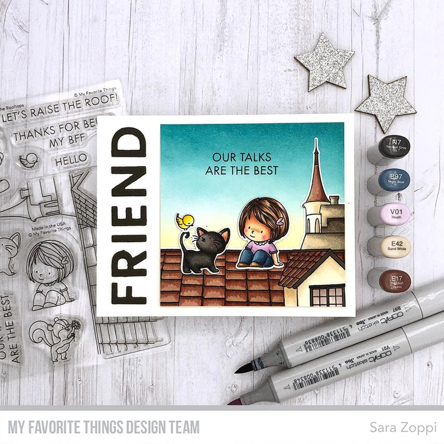 MY FAVORITE THINGS -YUZU Shout It from the Rooftops STAMP & DIE SET - 8