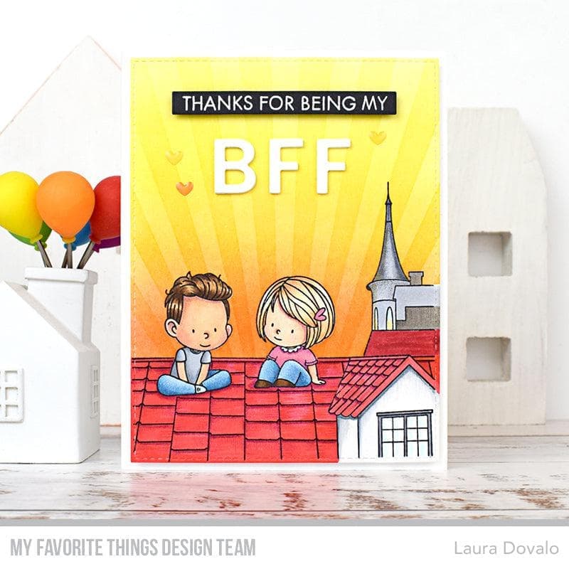 MY FAVORITE THINGS -YUZU Shout It from the Rooftops STAMP & DIE SET - 9