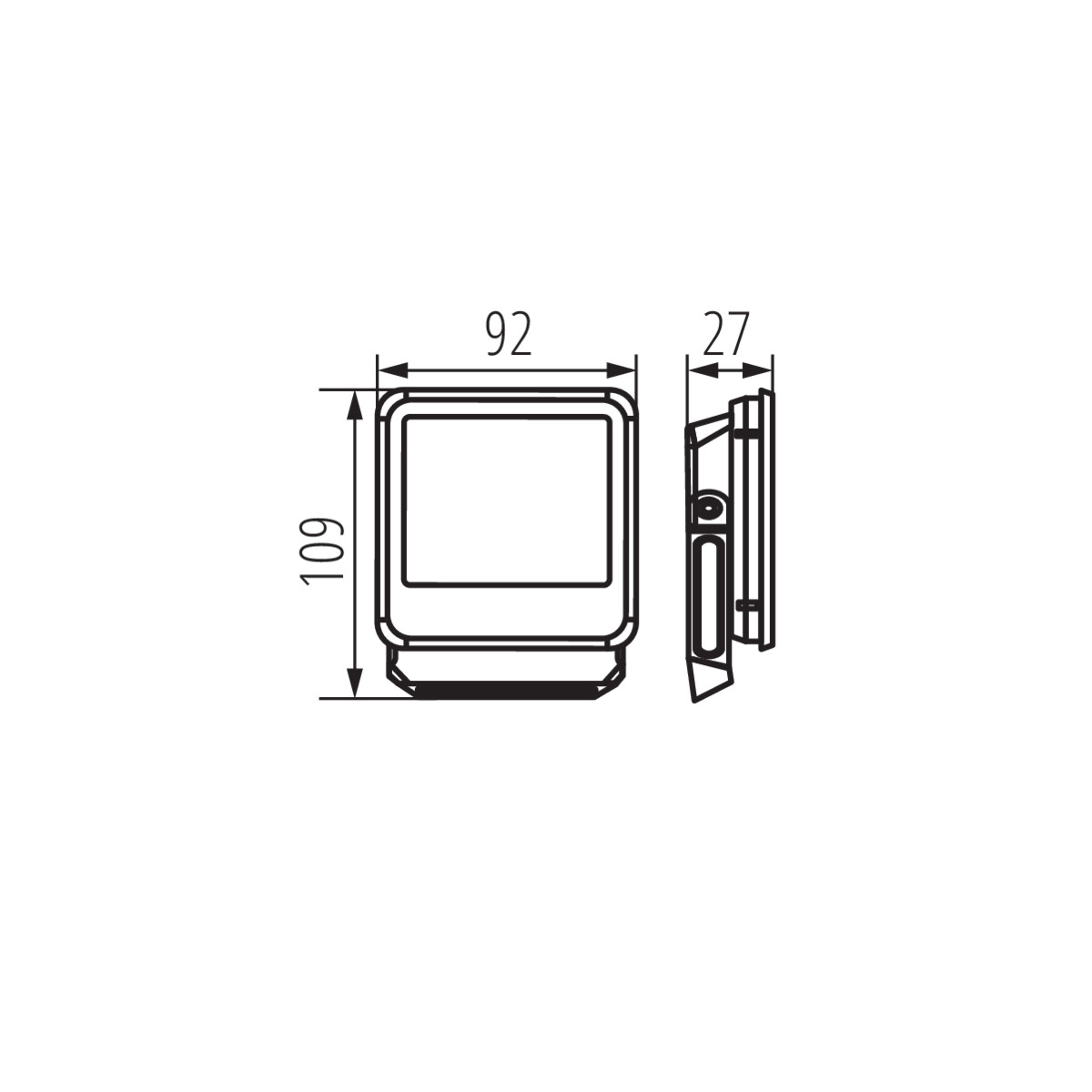 KANLUX Strålkastare IQ-LED FL 10W 4000K - 2