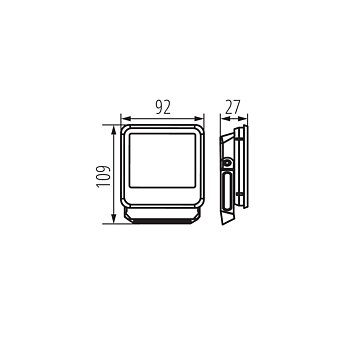 KANLUX Strålkastare IQ-LED FL 10W 4000K