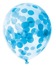Balloon Cenfetti blue 6 pack
