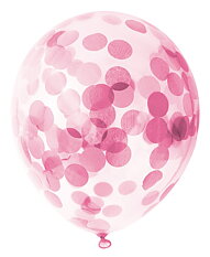Balloons Confetti Pink 6 pack