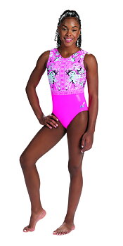 GK-BCA47 Pink Hope And Happiness Workout Leotard