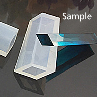 Gjutform  i silikon - Rhombohedron fyrstav