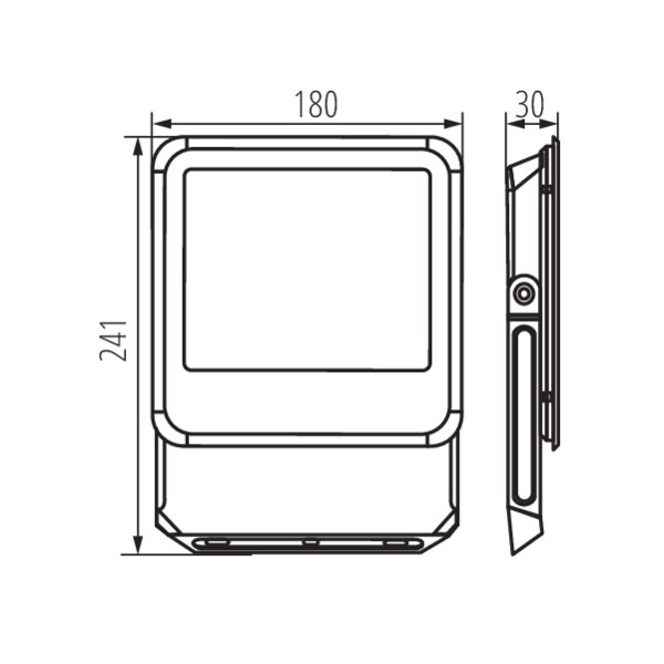 KANLUX Strålkastare IQ-LED FL 50W 4000K - 2