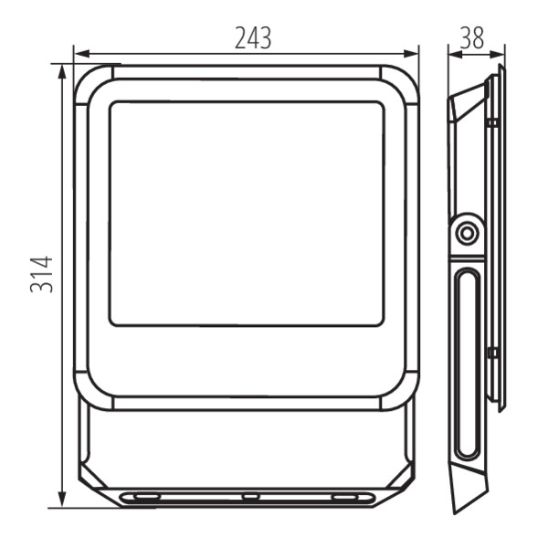 KANLUX Strålkastare IQ-LED FL 90W 4000K - 2