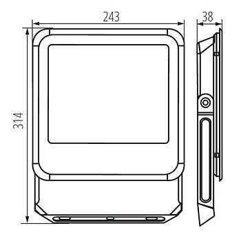 KANLUX Strålkastare IQ-LED FL 90W 4000K