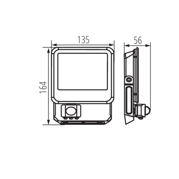 KANLUX Strålkastare IQ-LED FL 10W Sensor 4000K - 2