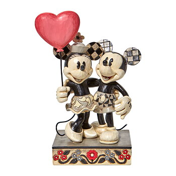 Jim Shore Figurin - Mickey & Minnie Love Balloon