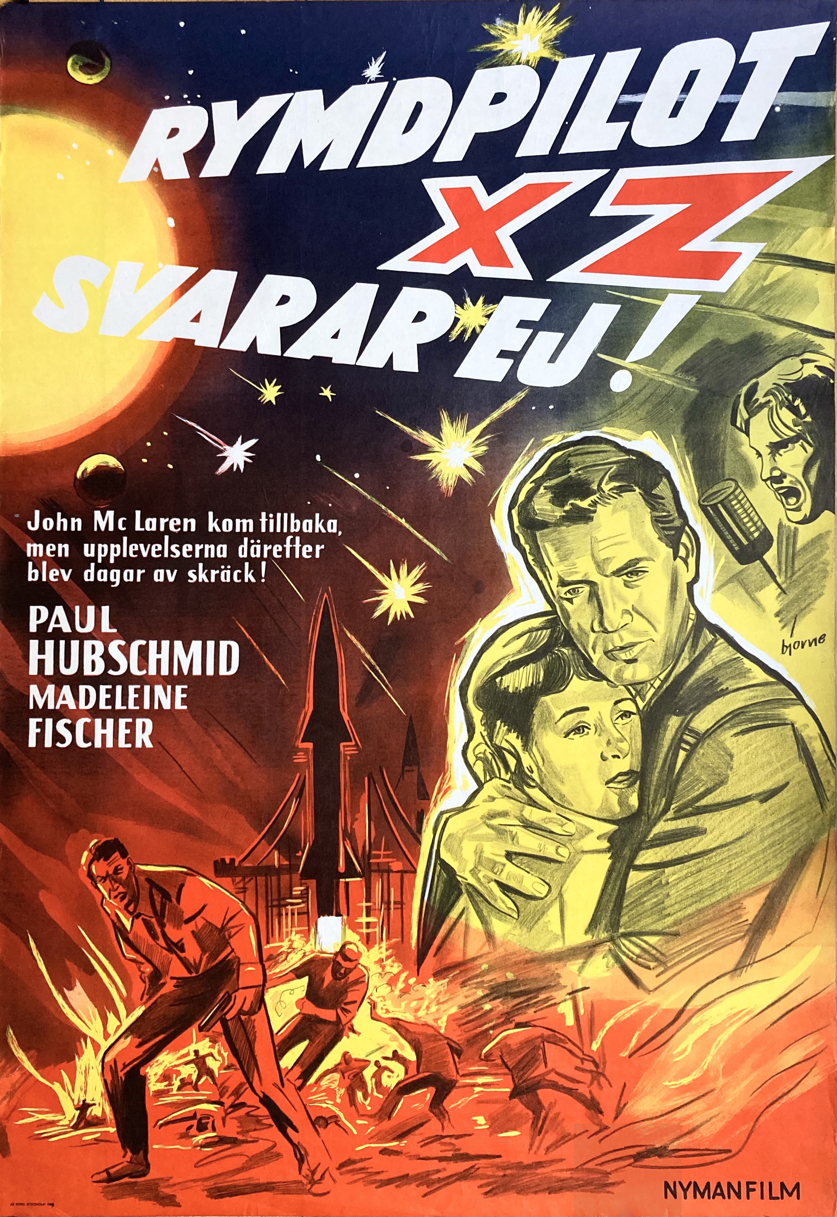 RYMDPILOT XZ SVARAR EJ! (1958)