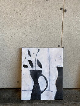 "Blanc et noir"/ petite 1, tavla akryl orginal