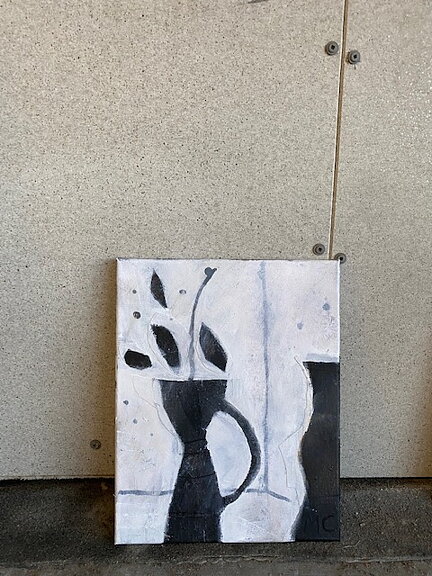"Blanc et noir"/ petite 1, tavla akryl orginal