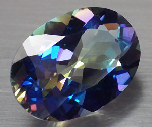 Piedra preciosa de cuarzo arco iris natural ovalada grande muy hermosa de 6,40 ct - 3