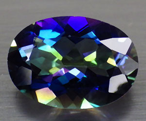 Piedra preciosa de cuarzo arco iris natural ovalada grande muy hermosa de 6,40 ct