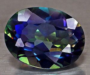 Piedra preciosa de cuarzo arcoíris natural ovalada grande de 12,54 ct muy hermosa