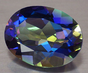 Piedra preciosa de cuarzo arcoíris natural ovalada grande de 10,63 ct muy hermosa - 3