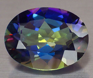 Piedra preciosa de cuarzo arcoíris natural ovalada grande de 10,63 ct muy hermosa
