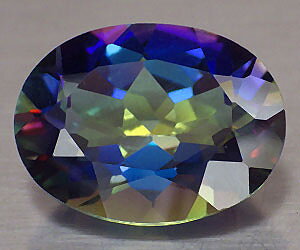 Piedra preciosa de cuarzo arcoíris natural ovalada grande de 10,63 ct muy hermosa