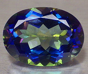 Piedra preciosa de cuarzo arcoíris natural ovalada grande y muy hermosa de 8,20 ct