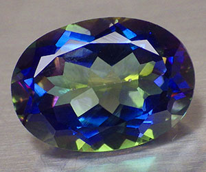 Piedra preciosa de cuarzo arcoíris natural ovalada grande y muy hermosa de 8,20 ct - 3