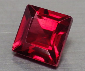 Hermosa piedra preciosa de granate piropo cuadrado natural de 6,2 mm cuadrada de 1,45 ct - 3