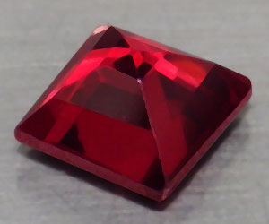Hermosa piedra preciosa de granate piropo cuadrado natural de 6,2 mm cuadrada de 1,45 ct - 2
