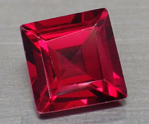 Hermosa piedra preciosa de granate piropo cuadrado natural de 6,2 mm cuadrada de 1,45 ct