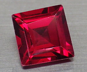 Hermosa piedra preciosa de granate piropo cuadrado natural de 6,2 mm cuadrada de 1,45 ct