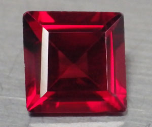 Piedra preciosa de granate piropo natural cuadrado brillante de 1,15 quilates de 6 mm - 3