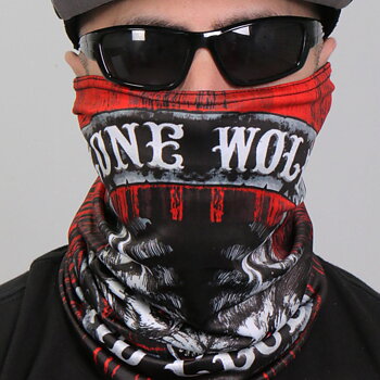Lone Wolf Neck Gaiter Mask.